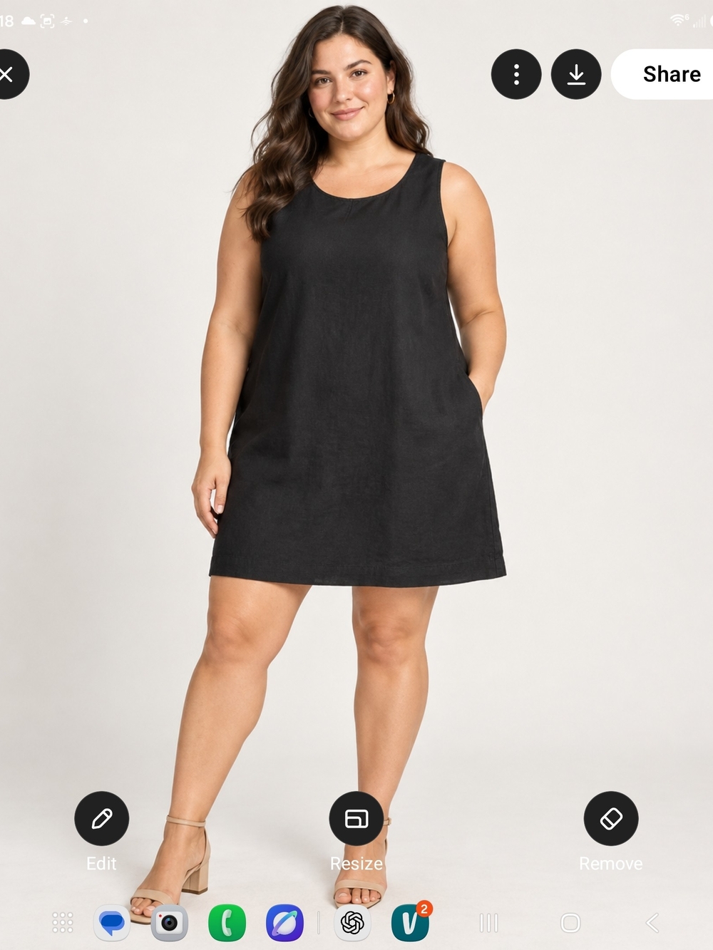 J. Crew Black Sleeveless A-Line Shift Dress Size 18T